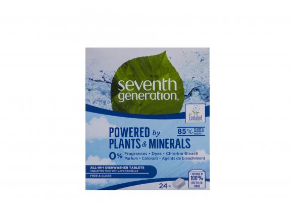 Seventh Generation Free and Clear All-in-one gépi mosogató tabletta